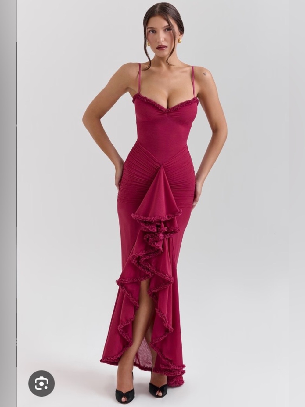 House of CB Gabbi Dress in Wine